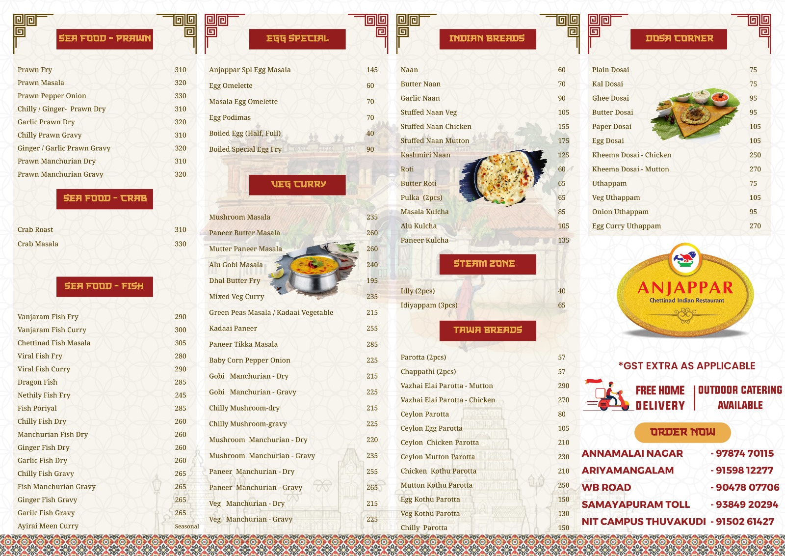 Vegetarian menu collection